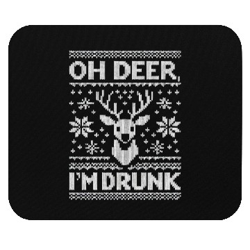 Discover Oh Deer I'm Drunk Mouse Pads