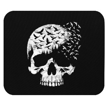 Discover Vintage Skull Graphic Halloween Gothic Emo Mouse Pads