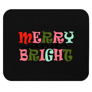 Discover Merry and Bright Christmas Mouse Pads