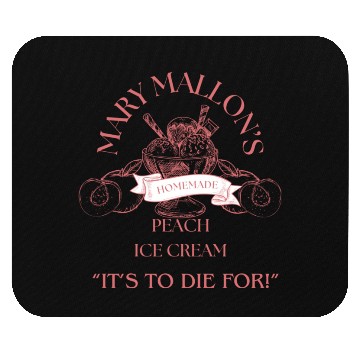 Discover Mary Mallon's Peach Ice Cream Mouse Pads