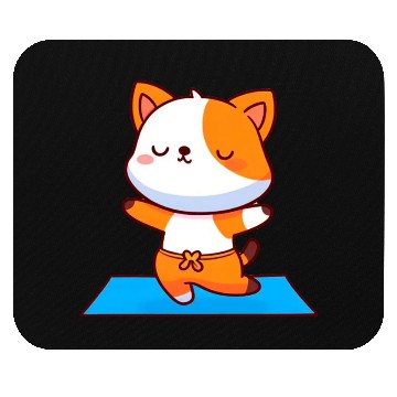 Discover Zen Kitty Yoga Mouse Pads