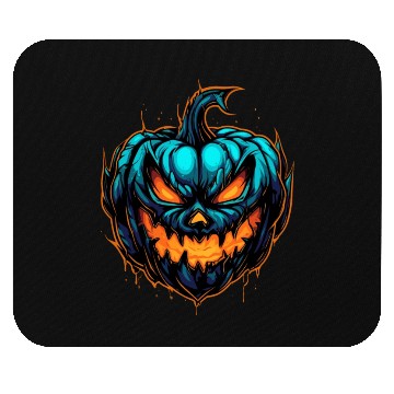 Discover Spooky Colorful Halloween Pumpkin Mouse Pads