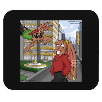 Discover Eddie Cotton-tail Mouse Pads