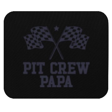 Discover Pit Crew Papa Racing Enthusiast Racer Birthday Mouse Pads