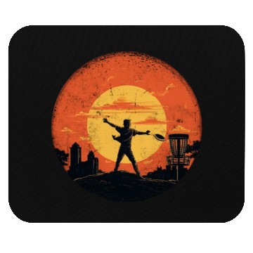 Discover Disc-Golf-Player Disc-Golfing Game Vintage Mouse Pads
