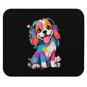 Discover Colorful Cute Dog for Dog Lovers Mouse Pads