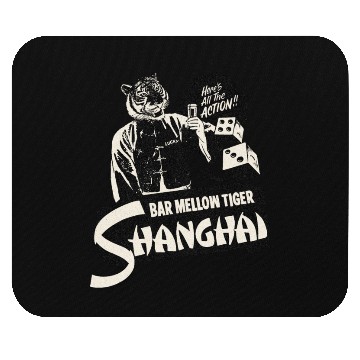 Discover Vintage Shanghai Tiger Dive Bar Mouse Pads