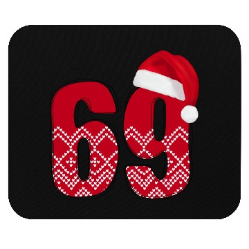 Discover Age 69 Years Old - Christmas number Sixty Nine Mouse Pads