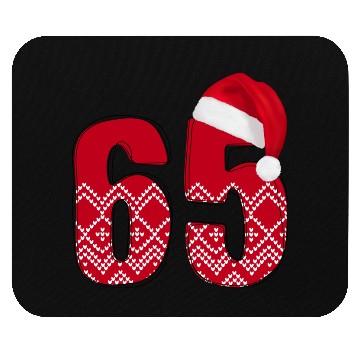 Discover 65th Birthday Wishes - Christmas Number Sixty Five Mouse Pads