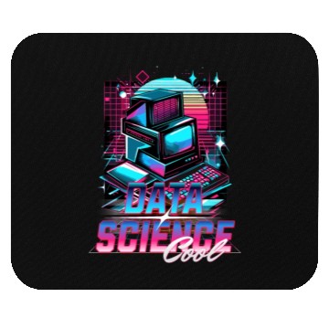 Discover Retro Neon Data Science Vibes 90s Mouse Pads
