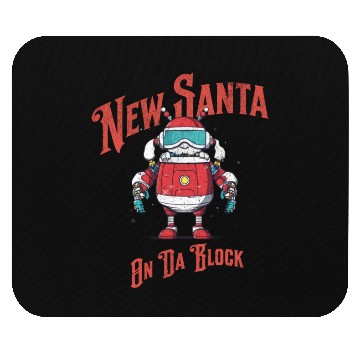 Discover Funny Robot Santa Mouse Pads