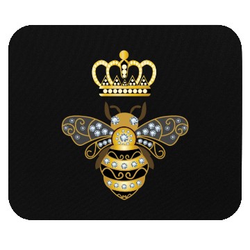 Discover Queen Bee Crown Women Hive Beekeeping Bee Women Mouse Pads