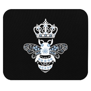 Discover Queen Bee Crown Women Hive Beekeeping Bee Women Mouse Pads