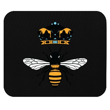 Discover Queen Bee Crown Women Hive Beekeeping Bee Women Mouse Pads
