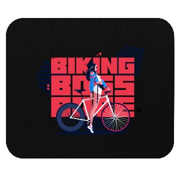 Discover Biking Boss Babe Mouse Pads