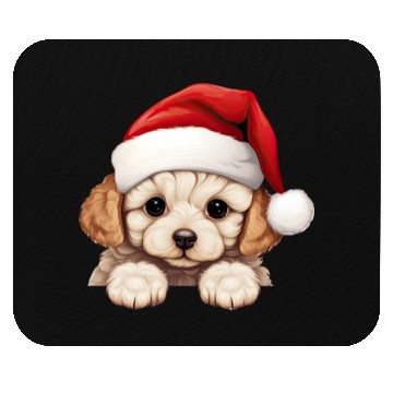 Discover Bichon Frise Christmas Dog Mouse Pads