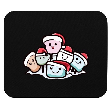 Discover Marshmallow Friends In Snow Mouse Pads