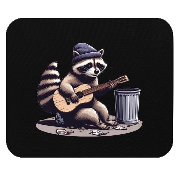 Discover The musical raccoon Mouse Pads