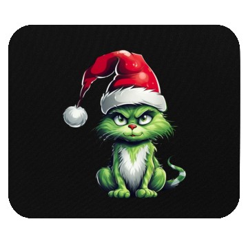 Discover Green Christmas Cat Mouse Pads