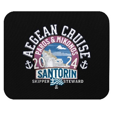Discover AEGEAN CRUISE Santorin Mouse Pads