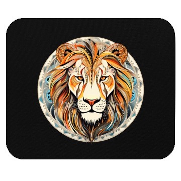 Discover Lion Mandala Art Mouse Pads
