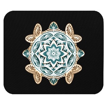 Discover Sea Turtle Mandala Art Mouse Pads