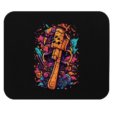 Discover halloween axe Mouse Pads