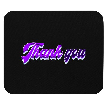 Discover Typography Thank you Mouse Pads