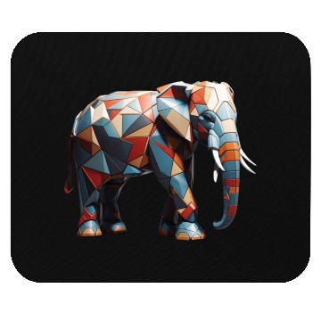 Discover Elephant geomatric design Mouse Pads
