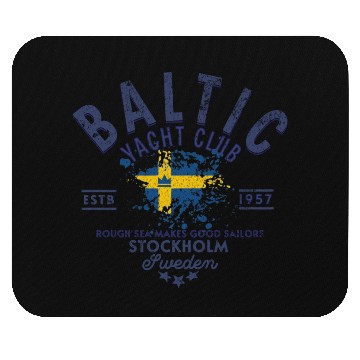 Discover Baltic Yacht Club Stockholm Design Mouse Pads