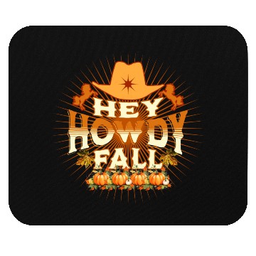 Discover Howdy Fall, Thanksgiving and Horses Mouse Pads