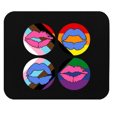 Discover LGBTQ Gay Rainbow Progress Pride Flag Lips Mouse Pads