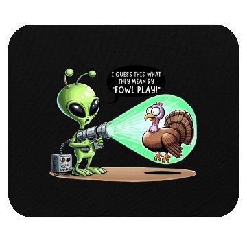 Discover Alien Encounter: The Turkey Twist Mouse Pads