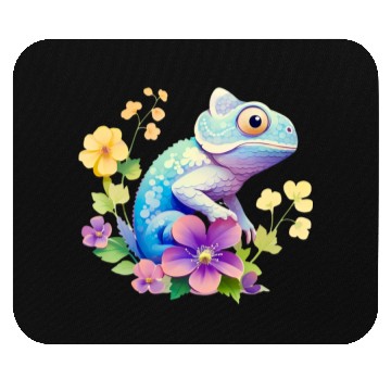 Discover Cute Chameleon for Lizard Pet Lover Mouse Pads
