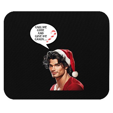 Discover Christmas Nice Cute and Handsome Man Mouse Pads