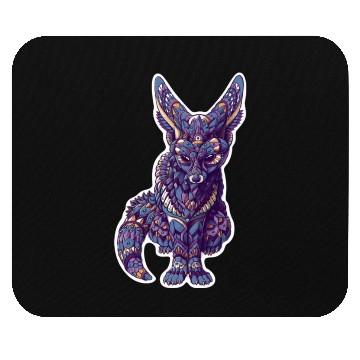 Discover dark fox Mouse Pads