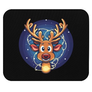 Discover Christmas Deer - Spread Holiday Cheer! Mouse Pads