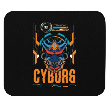 Discover Cyberpunk Android Synthwave Engineering Mouse Pads