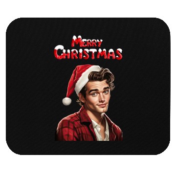 Discover Merry Christmas Nice Cute Attractive Handsome Man Mouse Pads