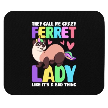 Discover Female Ferret Lover Mouse Pads