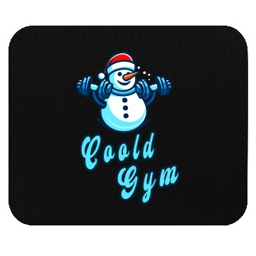 Discover Cool gym funny snowman Mouse Pads