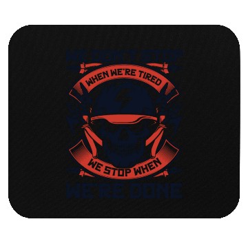 Discover Electrician Stop When We're Done Wiremen Worker Mouse Pads