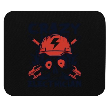Discover Crazy Electrician Powerline Technician Wiremen Mouse Pads