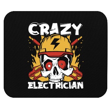 Discover Crazy Electrician Powerline Technician Wiremen Mouse Pads