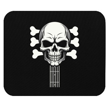 Discover Electric Guitar Skull Guitar Head Mouse Pads
