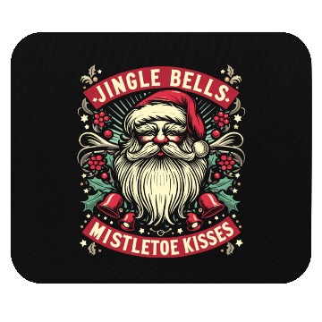 Discover Jingle Bells Mistletoe Kisses Mouse Pads