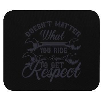 Discover Respect Motorcycle Club: Your Ride Doesn't Matter. Mouse Pads