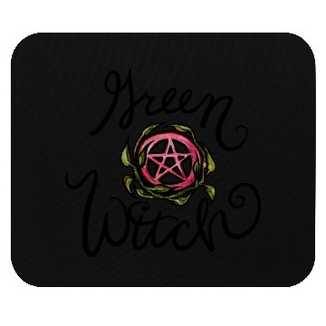 Discover green witch Mouse Pads
