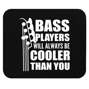 Discover Funny Bass Guitar Player Instrumentalist Mouse Pads