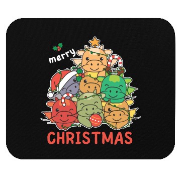 Discover Dragon Christmas Tree Merry Christmas Mouse Pads